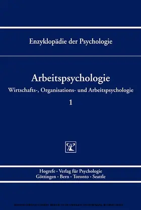 Kleinbeck / Schmidt |  Arbeitspsychologie | eBook | Sack Fachmedien