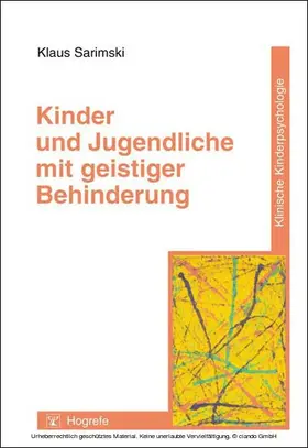 Sarimski |  Kinder und Jugendliche mit geistiger Behinderung | eBook | Sack Fachmedien