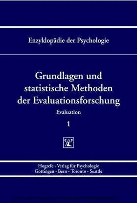 Holling / Birbaumer / Frey |  Grundlagen und statistische Methoden der Evaluationsforschung | eBook | Sack Fachmedien