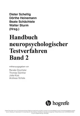 Schellig / Heinemann / Schächtele |  Handbuch neuropsychologischer Testverfahren | eBook | Sack Fachmedien