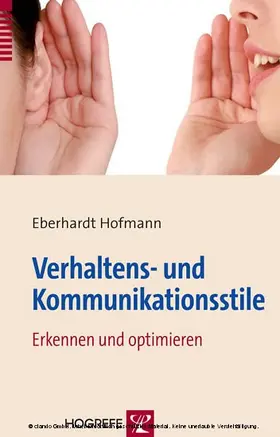 Hofmann |  Verhaltens- und Kommunikationsstile | eBook | Sack Fachmedien
