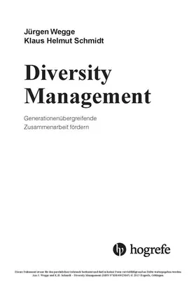 Wegge / Schmidt |  Diversity Management | eBook | Sack Fachmedien