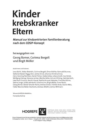 Bergelt / Romer / Möller |  Kinder krebskranker Eltern | eBook | Sack Fachmedien