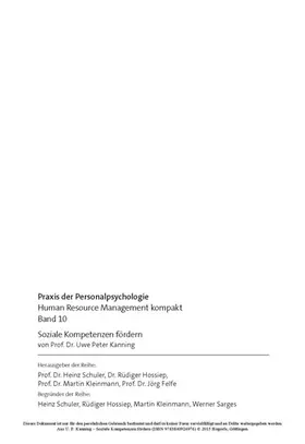Kanning | Soziale Kompetenzen fördern | E-Book | sack.de
