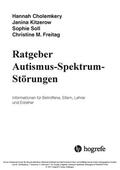 Cholemkery / Kitzerow / Soll |  Ratgeber Autismus-Spektrum-Störungen | eBook | Sack Fachmedien