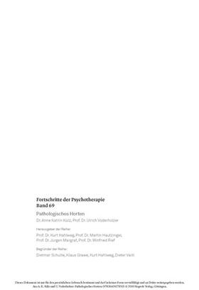 Külz / Voderholzer | Pathologisches Horten | E-Book | sack.de
