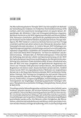 Taubner / Fonagy / Bateman |  Mentalisierungsbasierte Therapie | eBook | Sack Fachmedien