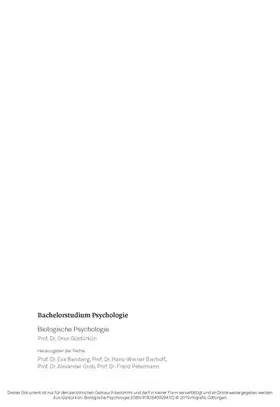 Güntürkün | Biologische Psychologie | E-Book | sack.de