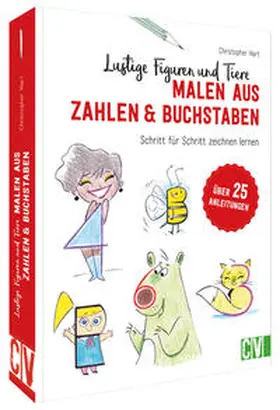 Hart |  Lustige Figuren und Tiere malen aus Zahlen & Buchstaben | Buch |  Sack Fachmedien