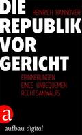 Hannover |  Die Republik vor Gericht 1954-1995 | eBook | Sack Fachmedien