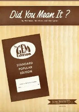 Baker / Lyman / Silvers |  Did You Mean It? | eBook | Sack Fachmedien