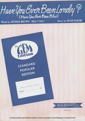 Rose / Brown |  Have You Ever Been Lonely? (Have You Ever Been Blue) | eBook | Sack Fachmedien