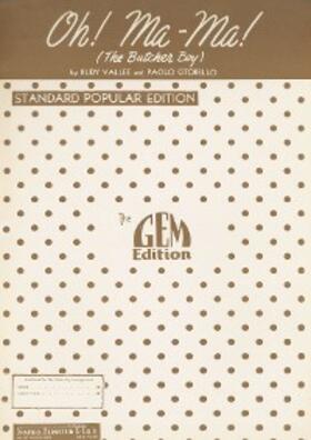 Vallee / Citorello |  Oh! Ma-Ma! (The Butcher Boy) | eBook | Sack Fachmedien