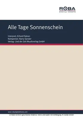 Hardt |  Alle Tage Sonnenschein | eBook | Sack Fachmedien