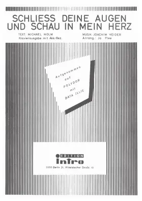 Holm / Heider |  Schließ deine Augen und schau in mein Herz | eBook | Sack Fachmedien