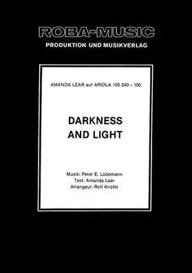 Lüdemann / Knöfel / Lear |  Darkness and Light | eBook | Sack Fachmedien