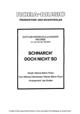 Wendehalt / Böhm-Thorn / Chambosse |  Scharch' doch nicht so | eBook | Sack Fachmedien