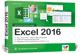 Zinkann |  Excel 2016 - Schritt für Schritt erklärt | Buch |  Sack Fachmedien