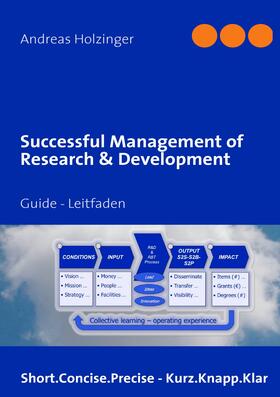 Holzinger |  Successful Management of Research & Development | eBook | Sack Fachmedien