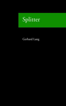 Lang |  Splitter | eBook | Sack Fachmedien