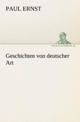Ernst |  Geschichten von deutscher Art | Buch |  Sack Fachmedien