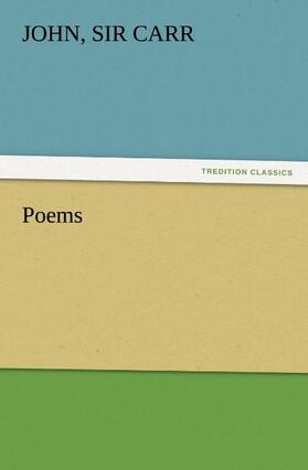 Carr |  Poems | Buch |  Sack Fachmedien