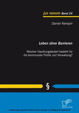 Kempin |  Leben ohne Barrieren: Welcher Handlungsbedarf besteht für die kommunale Politik und Verwaltung? | eBook | Sack Fachmedien
