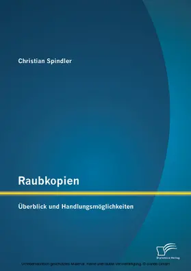 Spindler |  Raubkopien: Überblick und Handlungsmöglichkeiten | eBook | Sack Fachmedien