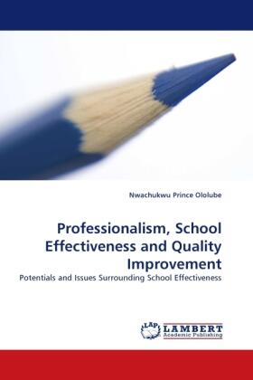 Ololube |  Professionalism, School Effectiveness and Quality Improvement | Buch |  Sack Fachmedien