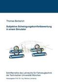 Berberich |  Subjektive Schwingungskomfortbewertung in einem Simulator | Buch |  Sack Fachmedien