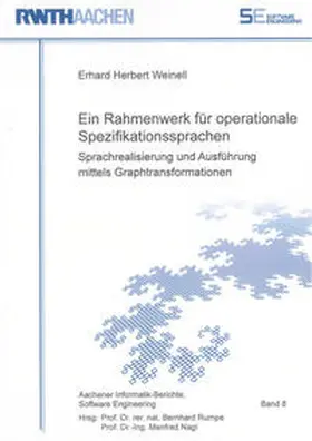 Weinell |  Ein Rahmenwerk für operationale Spezifikationssprachen | Buch |  Sack Fachmedien