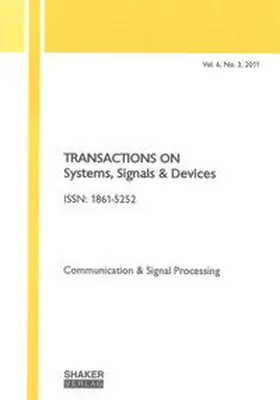 Derbel |  Transactions on Systems, Signals and Devices Vol. 6, No. 3 | Buch |  Sack Fachmedien