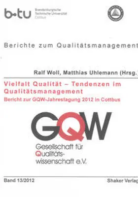 Woll / Uhlemann |  Vielfalt Qualität – Tendenzen im Qualitätsmanagement | Buch |  Sack Fachmedien