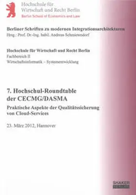 Schmietendorf |  7. Hochschul-Roundtable der CECMG/DASMA | Buch |  Sack Fachmedien