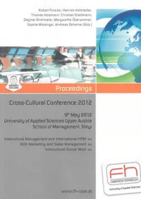 Füreder / Hofstadler / Holzmann |  Cross-Cultural Conference 2012 | Buch |  Sack Fachmedien