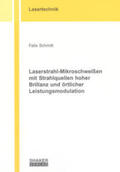 Schmitt |  Schmitt, F: Laserstrahl-Mikroschweißen mit Strahlquellen hoh | Buch |  Sack Fachmedien