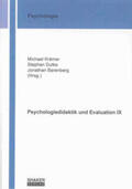 Krämer / Dutke / Barenberg |  Psychologiedidaktik und Evaluation IX | Buch |  Sack Fachmedien