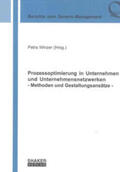 Winzer |  Prozessoptimierung in Unternehmen und Unternehmensnetzwerken | Buch |  Sack Fachmedien