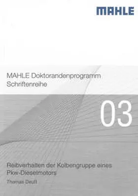 Deuß |  Reibverhalten der Kolbengruppe eines Pkw-Dieselmotors | Buch |  Sack Fachmedien
