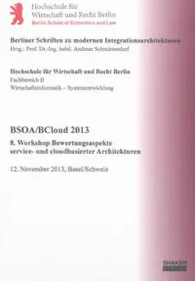 Schmietendorf / Hanin |  BSOA/BCloud 2013 | Buch |  Sack Fachmedien