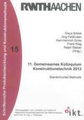 Brökel / Feldhusen / Grote |  11. Gemeinsames Kolloquium Konstruktionstechnik 2013 | Buch |  Sack Fachmedien