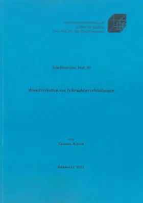 Kirsch |  Brandverhalten von Schraubenverbindungen | Buch |  Sack Fachmedien