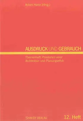 Hahn |  Ausdruck und Gebrauch. Dresdner wissenschaftliche Halbjahreshefte... / Ausdruck und Gebrauch | Buch |  Sack Fachmedien