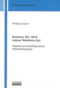 Spree |  Sections 197, 197A Labour Relations Act | Buch |  Sack Fachmedien