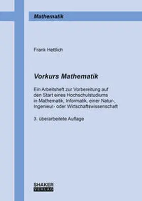 Hettlich |  Vorkurs Mathematik | Buch |  Sack Fachmedien