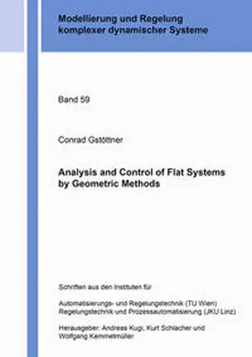 Gstöttner |  Analysis and Control of Flat Systems by Geometric Methods | Buch |  Sack Fachmedien