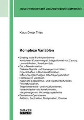 Thies |  Komplexe Variablen | Buch |  Sack Fachmedien