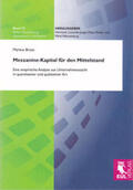 Brüse |  Mezzanine-Kapital für den Mittelstand | Buch |  Sack Fachmedien
