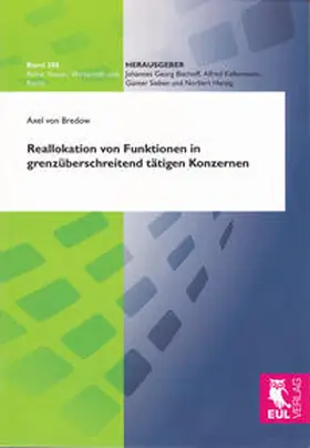 Bredow |  Reallokation von Funktionen in grenzüberschreitend tätigen Konzernen | Buch |  Sack Fachmedien