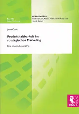 Cudic |  Produkthaltbarkeit im strategischen Marketing | Buch |  Sack Fachmedien